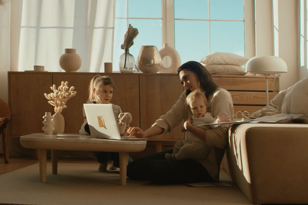 Woman working from home - changing your business and your marketing to adapt to Covid