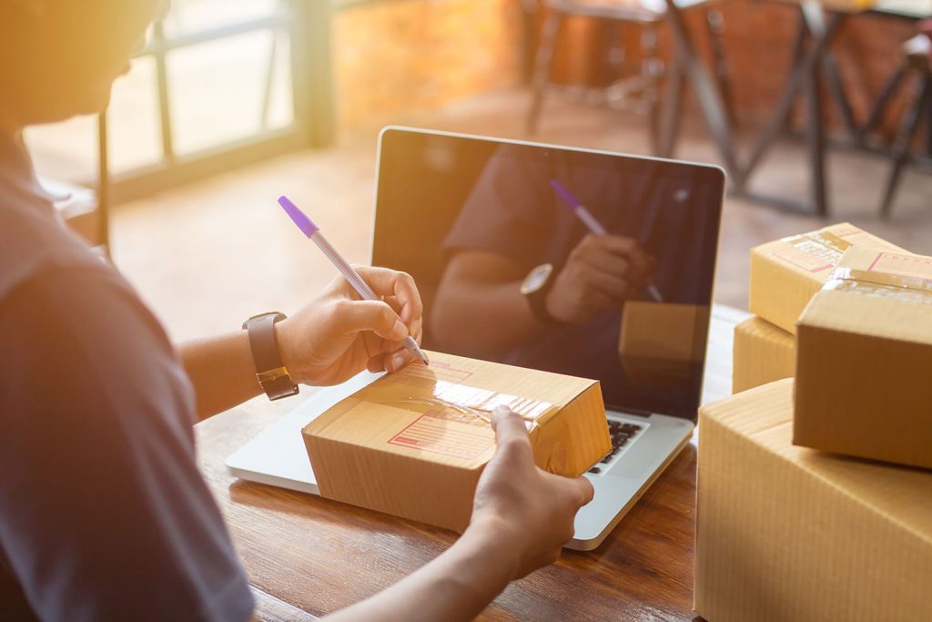 Business owner adapting to sales and marketing during covid