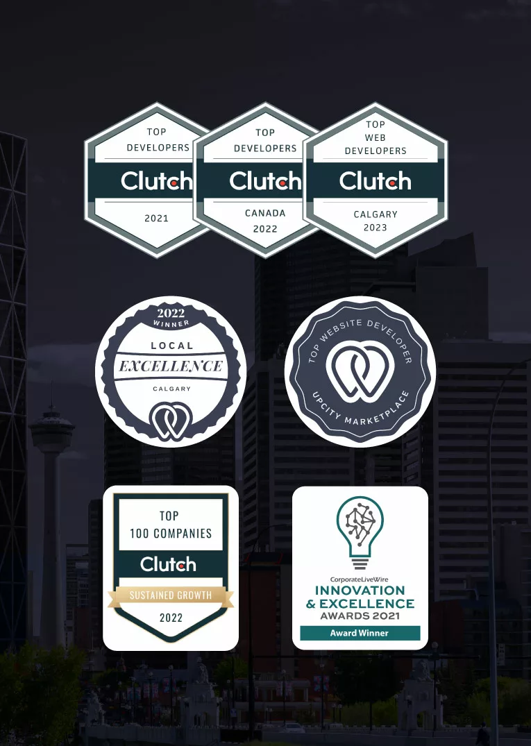 Showcase of 7 web development awards won by True Market