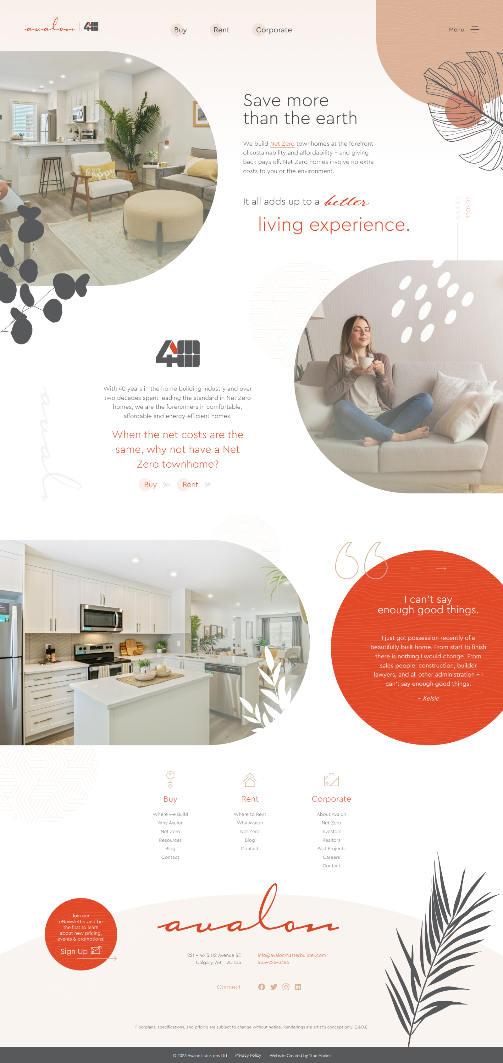 Avalon Master Builder - Website Screenshot