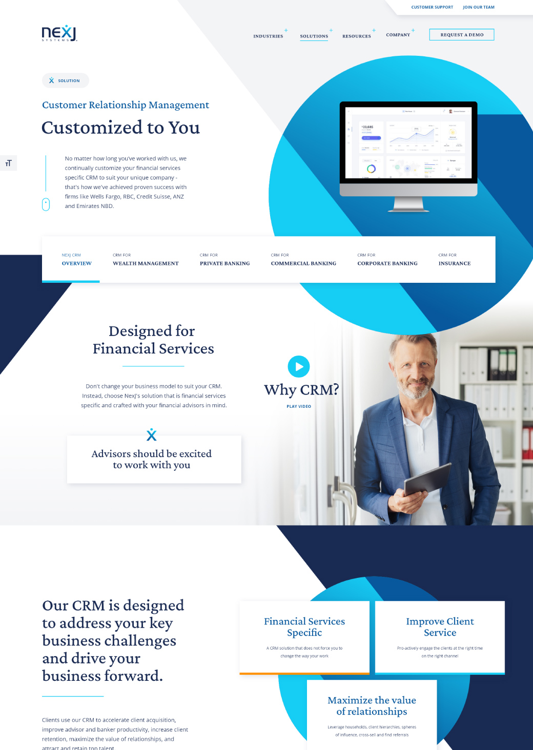 NexJ - Desktop Website
